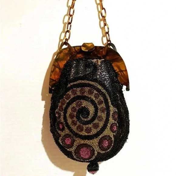 Handcrafted vintage 1920’s  beaded handbag - Picture 1 of 6
